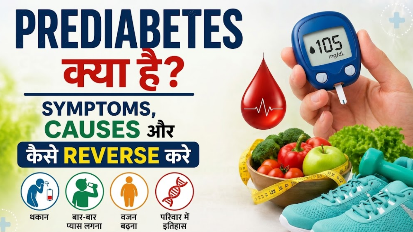 Prediabetes kya hai Symptoms, Causes aur Reverse kaise kare