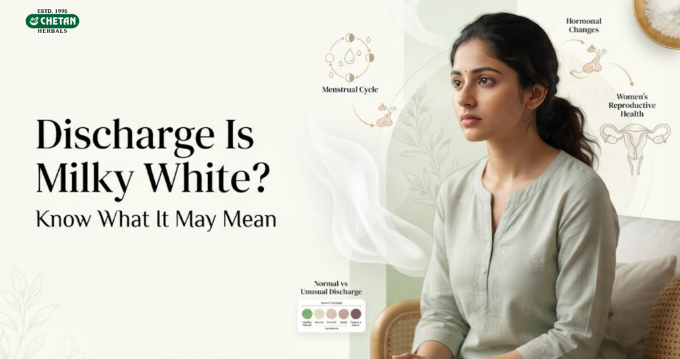 discharge is milky white