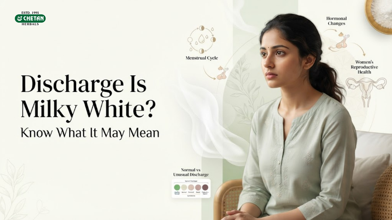 discharge is milky white